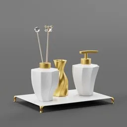 White Elegance Toilet Kit