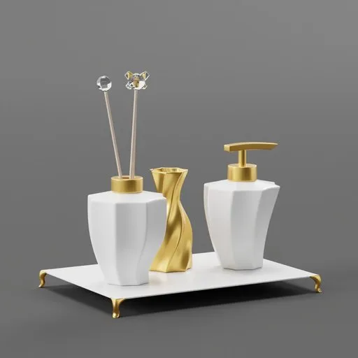 White Elegance Toilet Kit