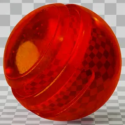Glass Imperfections Red
