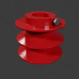 Vbelt Pulley 7cm 2 belts New