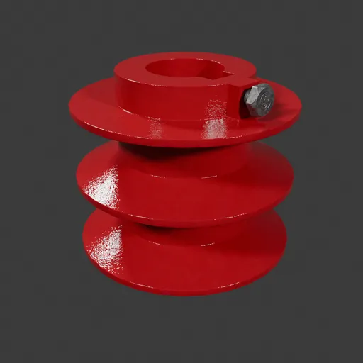 Vbelt Pulley 7cm 2 belts New