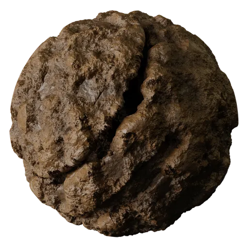 Realistic Blender 3D PBR compost material texture for organic 3D rendering and animation projects.