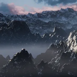 Majestic Snow-Capped Mountain