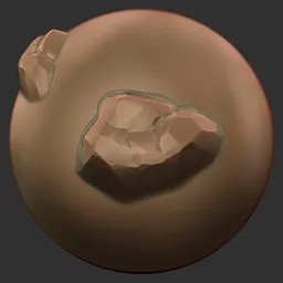 ER_Stylized Rock Broken Chunk