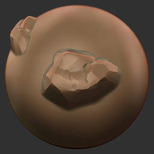 ER_Stylized Rock Broken Chunk