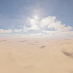 Aerial Sand Dunes Landscape