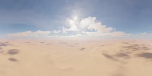 Aerial Sand Dunes Landscape