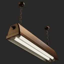Industrial Hanging Fluorescent Light