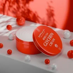 Cream Product Visualization Scene