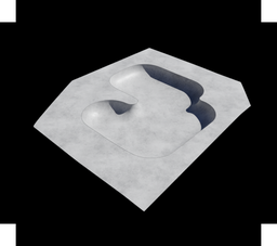 Detailed 3D rendering of a skateboard park model, ideal for Blender 3D projects in sports and exercise visualization.