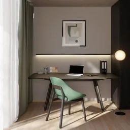 Sturdy Corner - Minimal Home Office