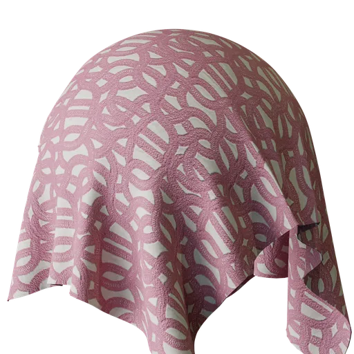 Graphical Pink Embroidery