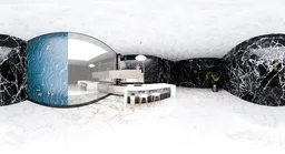 Modern Luxury Marble Kitchen Interior