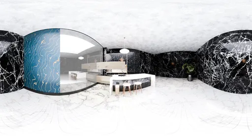 Modern Luxury Marble Kitchen Interior