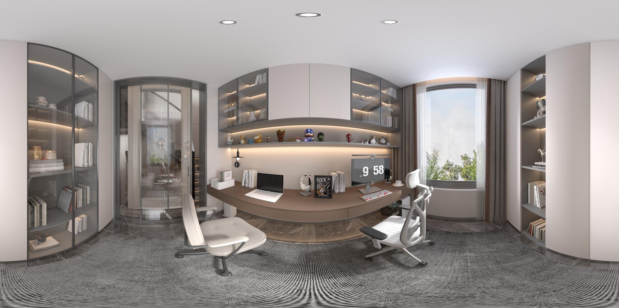 Computer Work Room | Interiors HDRis | BlenderKit