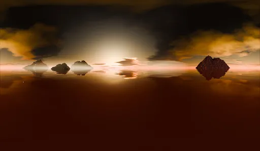 Golden Sunset Ocean