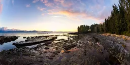 Ocean Coast Colorful Sunset