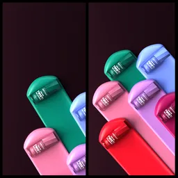 Nail enamel lquid swatch animation
