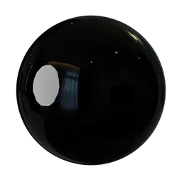 Procedural Reflective Black Glossy
