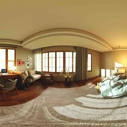 Sunshine Green Wall Cozy Bedroom