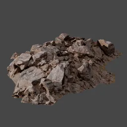 Desert Rugged Rocky Ground