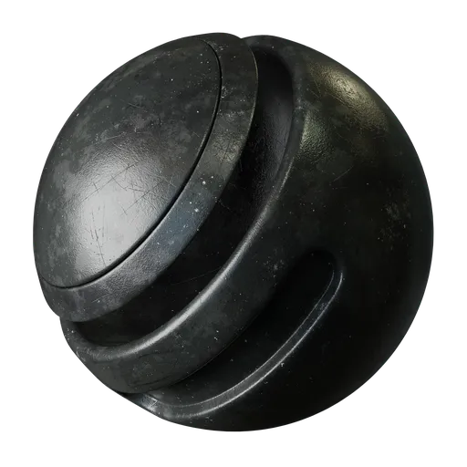 Black painted metal