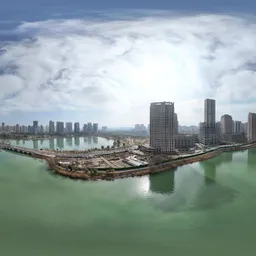 Highsky green lake clouds