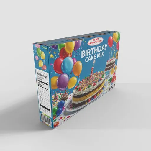 Birthday Cake Mix Box