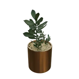 Vase and plant artificial arrangement-01