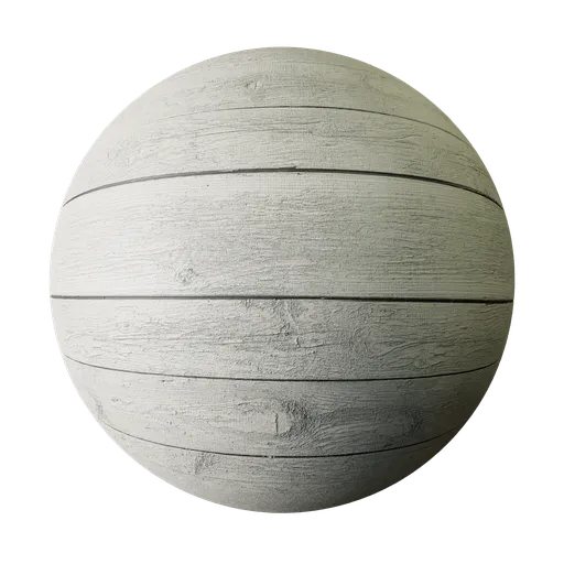 Painted wooden planks