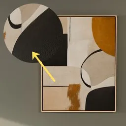 Abstract Geometric Painting