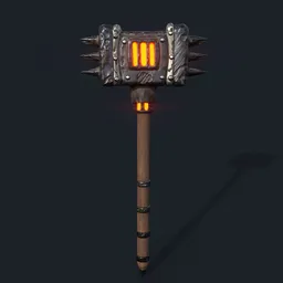 Stylized Molten Core Warhammer