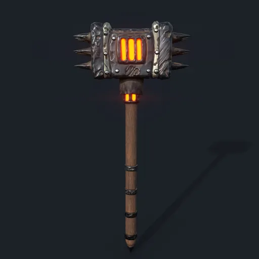Stylized Molten Core Warhammer