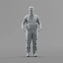 Lowpoly Construction Worker
