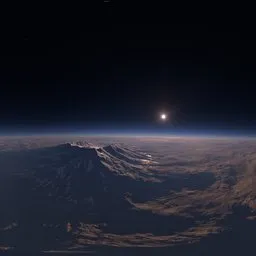 Crater Planet Atmosphere