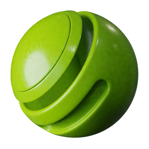 Highly detailed aged green plastic PBR material texture for 3D rendering in Blender applications.