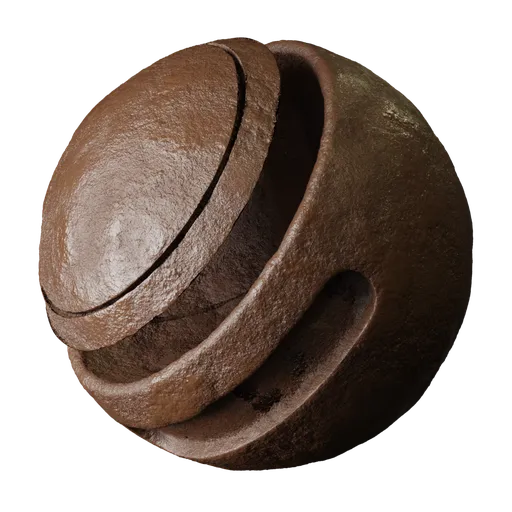 High-resolution Clay Mud Composite PBR material for 3D rendering, showcasing color interplay and surface roughness.