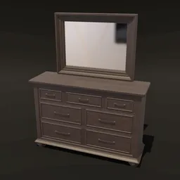 Modern Dressing Table with Mirror
