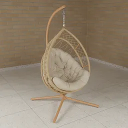 Hanging Egg Chair with Cushion