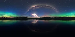 Sci-fi Landscape Night Sky