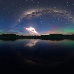 Sci-fi Landscape Night Sky