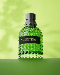 Luxury Perfume Bottle with Yellow Flower