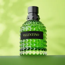 Luxury Perfume Bottle with Yellow Flower