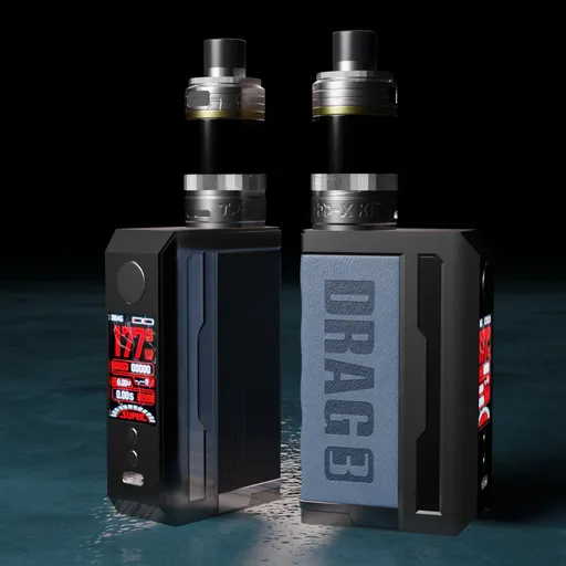 Highly detailed 3D model of a vape with realistic leather textures available in multiple colors, perfect for Blender 3D projects.