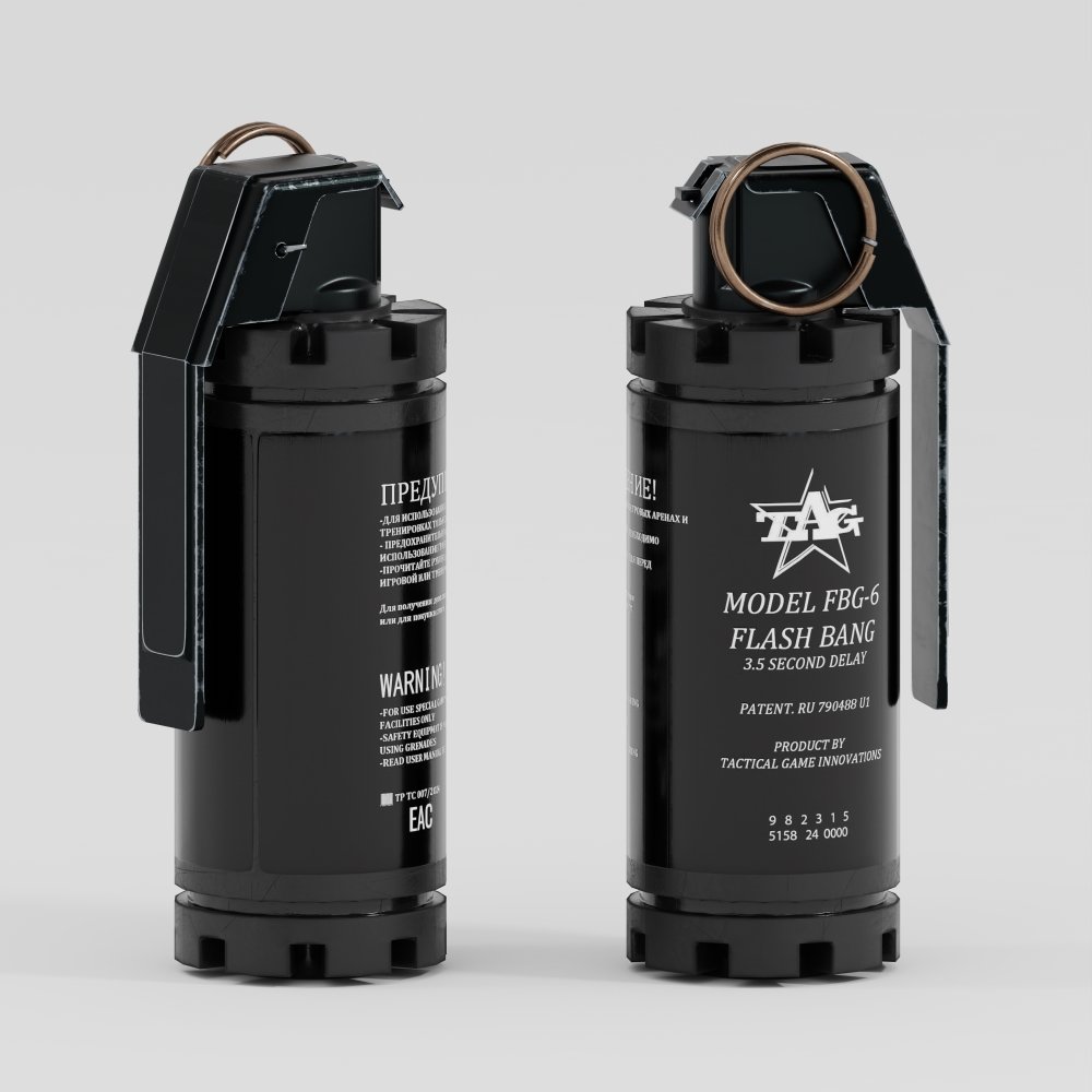 Flashbang FBG-6 | FREE Modern Weapons models | BlenderKit
