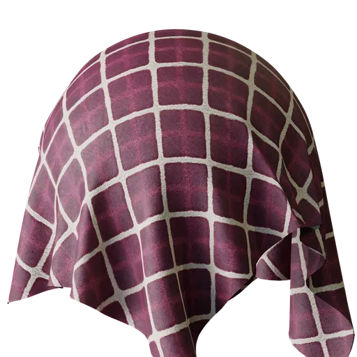 Geometric Purple Jacquard