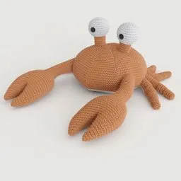 Knitted Crab for Kids