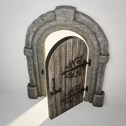 Medieval Norman Door 5