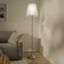 3D model of a sleek floor lamp with a timeless design for Blender rendering, ideal for interior scenes.