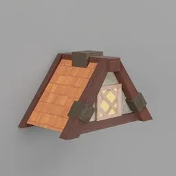 Triangular Wooden Dormer Window